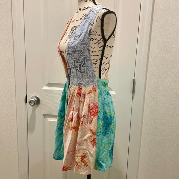 Y2K 90’s NO!JEANS BRAND ROMPER BOHO PATCHWORK SZ S ICONIC RARE AESTHETIC - Picture 5 of 16